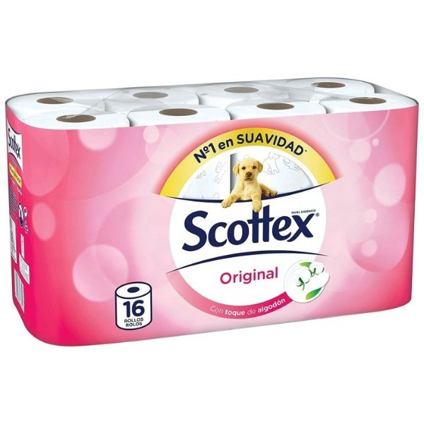 Scottex papel higiénico Cuidado Completo 16 rollos